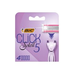 Сменные кассеты для бритв Bic, Click 5 Soleil, для женщин, 5 лезвие, 4 шт, 503711