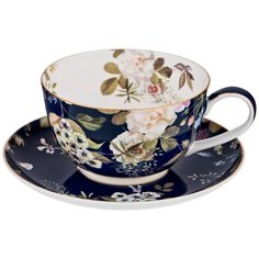 Чайная пара, фарфор, 2 пр, 1 перс, 300 мл, Lefard, Кобальт, 86-2352