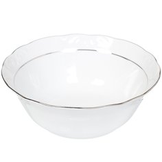 Салатник керамика, круглый, 1 л, Надежда Платиновый, Добрушский фарфоровый завод, 8С1131Ф34