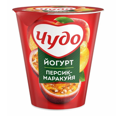 Йогурт густой Чудо Персик и маракуйя 2% 290 г