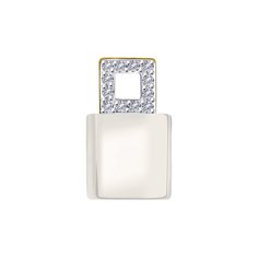 Подвеска SOKOLOV Diamonds из желтого золота с бриллиантами и керамической вставкой