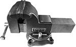 Тиски чугунные поворотные BERGER с трубным зажимом и наковальней 100 мм (BG1336)