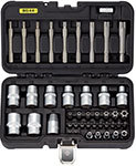 Набор бит и головок BERGER BG044-1214 TORX, 44 предмета