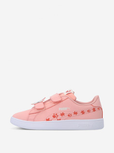 Кеды для девочек PUMA Smash v2 Summer Animals V PS, Бежевый