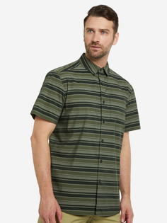 Рубашка с коротким рукавом мужская Arcteryx Brohm Striped, Зеленый Arc'teryx