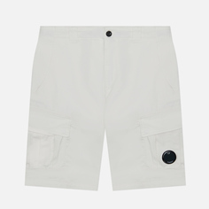 Мужские шорты C.P. Company Stretch Sateen Cargo Garment Dyed, цвет белый, размер 50