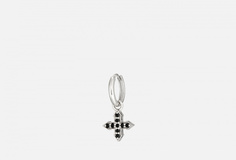 Серьга серебряная Hands Remember