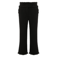 Брюки из шерсти и шелка Alberta Ferretti