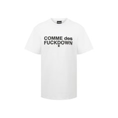Хлопковая футболка Comme des Fuckdown