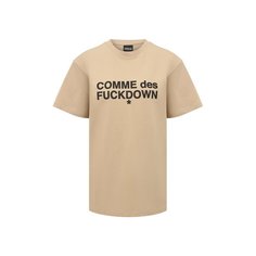 Хлопковая футболка Comme des Fuckdown
