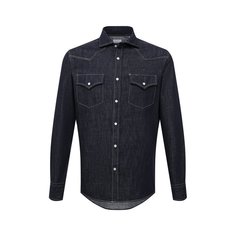 Джинсовая рубашка Brunello Cucinelli