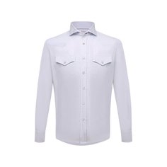 Хлопковая рубашка Brunello Cucinelli