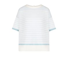 Пуловер из смеси кашемира и шелка в полоску Tse