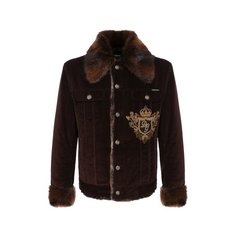 Куртка с меховой отделкой Dolce & Gabbana