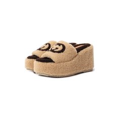 Меховые сабо Gucci