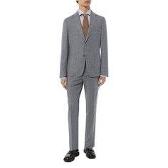 Костюм из хлопка и шерсти BOSS