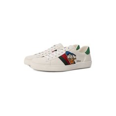 Кожаные кеды Ace Disney x Gucci Gucci