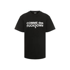 Хлопковая футболка Comme des Fuckdown