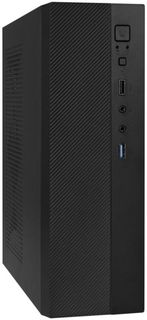 Корпус mATX Exegate Desktop MI-301U EX291267RUS черный, без БП, USB 2.0, USB 3.0, audio