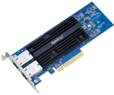 Сетевая карта Synology E10G18-T2 10 Gigabit dual port RJ-45 PCIe 3.0 4x adapter(incl LP and FH bracket)