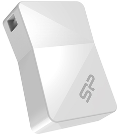 Накопитель USB 2.0 16GB Silicon Power Touch T08 SP016GBUF2T08V1W белый