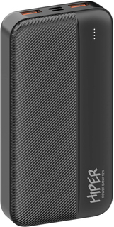 Аккумулятор внешний HIPER SM20000 BLACK 20000mAh, 2.1A, 2*USB, черный