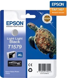 Картридж Epson C13T15794010 для принтера Stylus Photo R3000 светло-светло-чёрный
