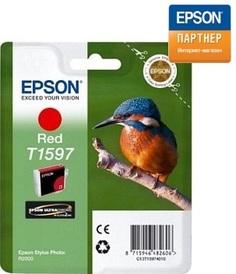Картридж Epson C13T15974010 для принтера Stylus Photo R2000 красный
