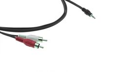 Кабель акустический Kramer C-A35M/2RAM-6 95-0122006 jack 3.5 на 2 RCA (Вилка - Вилки), 1,8 м