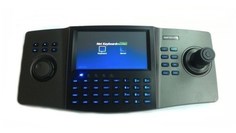 Клавиатура HIKVISION DS-1100KI(B) 7" LCD, 800х480; 4-х позиционный джойстик; аудиовход/выход 1/1; RS-232/RS-485/USB/RJ45, DC12В; 15Вт