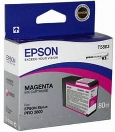 Картридж Epson C13T580A00 для принтера Stylus Pro 3880 (80 ml) vivid-пурпурный