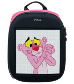Рюкзак PIXEL PXONEPM01 One Pinkman чёрно-розовый (LED-экран 25*25 px, 16,5 млн цветов, 20 л., полиэстер)
