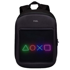 Рюкзак PIXEL PXONEBM01 One Black Moon чёрный (LED-экран 25*25 px, 16,5 млн цветов, 20 л., полиэстер)