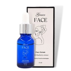 Сыворотка для лица GRACE FACE Увлажняющая сыворотка для лица с экстрактом черники против воспалений GRACEFACE 15.0