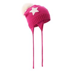 Шерстяная шапка с меховым помпоном Catya