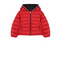 Пуховая куртка на молнии с капюшоном Moncler Enfant