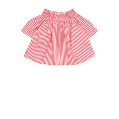 Укороченный топ из хлопка в полоску Polo Ralph Lauren