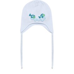 Хлопковая шапка с вышивкой Il Trenino