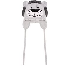 Шерстяная шапка с принтом и декором Catya