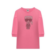 Хлопковое платье Karl Lagerfeld Kids