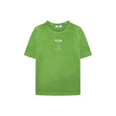 Хлопковая футболка MSGM kids