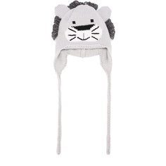 Шерстяная шапка с принтом и декором Catya