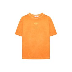 Хлопковая футболка MSGM kids