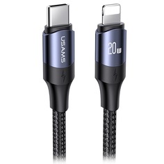 Кабель Usams US-SJ522 U71 Type-C-Lightning 2 м, чёрный
