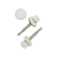 Саморезы кровельные, haupt 4.8х29 ral9003, белый 250 шт NO Brand