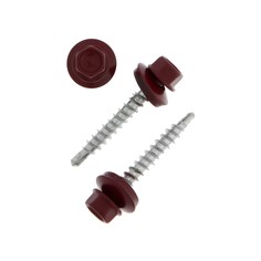 Саморезы кровельные, haupt 4.8х35 ral3005. красное вино 250 шт NO Brand