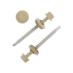 Саморезы кровельные, haupt 4.8х50 ral1014 слоновая кость 150 шт NO Brand
