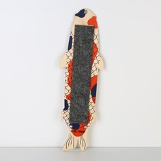 Когтеточка из фанеры с нанесением Пушистое счастье