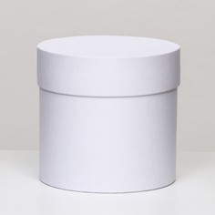 Шляпная коробка белая, 10 х 10 см NO Brand