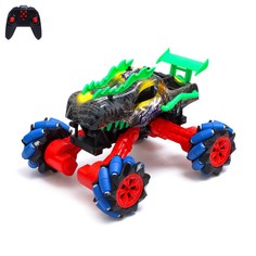Джип радиоуправляемый dino, 4wd полный привод, движение во всех направлениях, работает от аккумулятора, зелёный